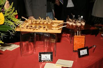 Food at Fredericksburg Forum reception