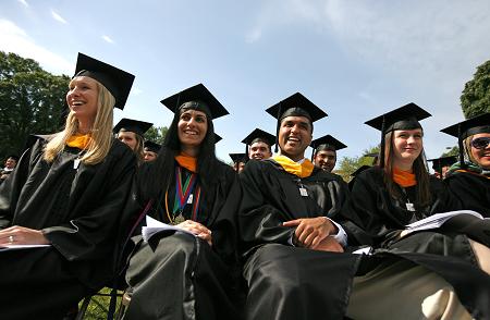 Students at Undergraduate Commencement